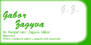 gabor zagyva business card